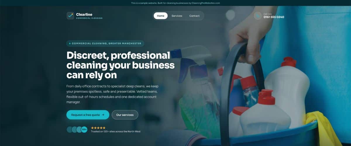 Home pay monthly website examples, a three page site with an enquiry form