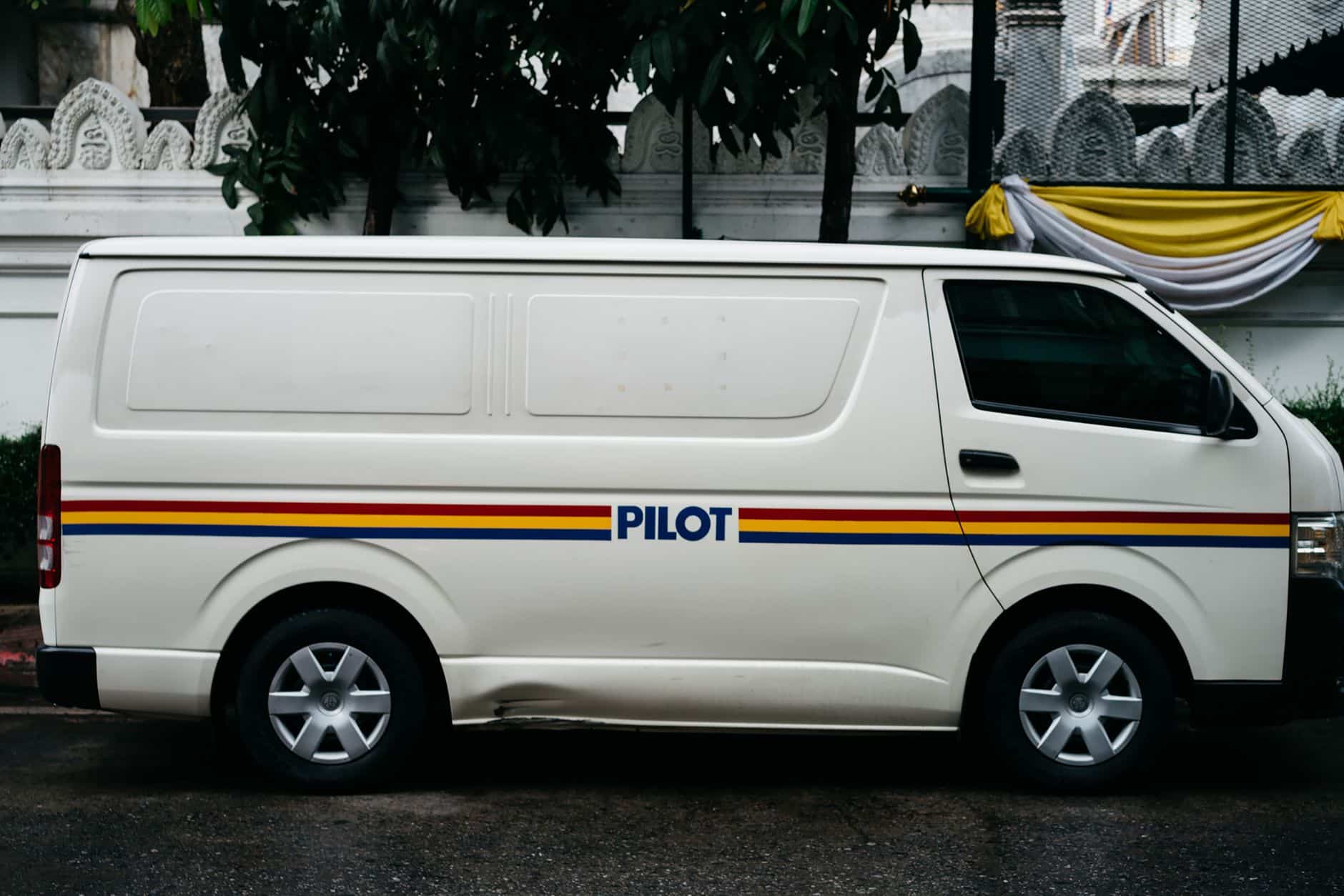 Small business website advice Van signage on a small business work van parked on a residential street